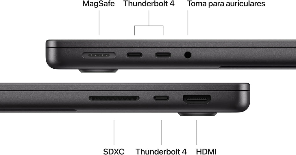 MacBook Pro Laptop 14,2" z czipem M5, 10-rdzeniowym CPU i 10-rdzeniowym GPU: Stworzony dla Intelligence, wyświetlacz Liquid Retina XDR i 16 GB zunifikowanej pamięci RAM, 512 GB; Gwiezdna Czerń
