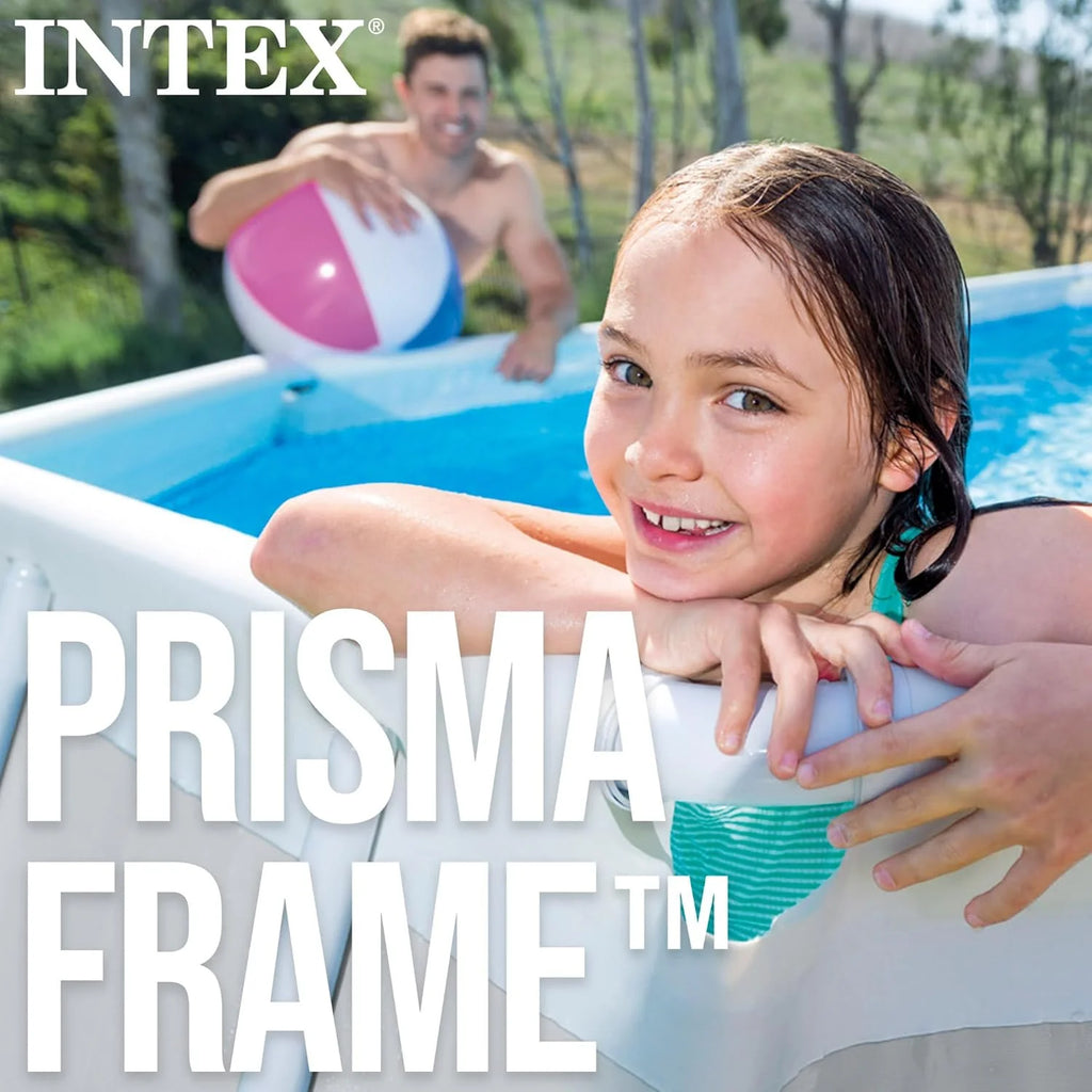 INTEX 55243 - Prostokątny basen stelażowy Prism Frame z pompą filtrującą