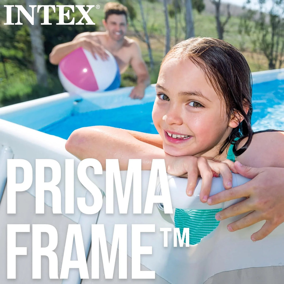 INTEX 55243 - Prostokątny basen stelażowy Prism Frame z pompą filtrującą