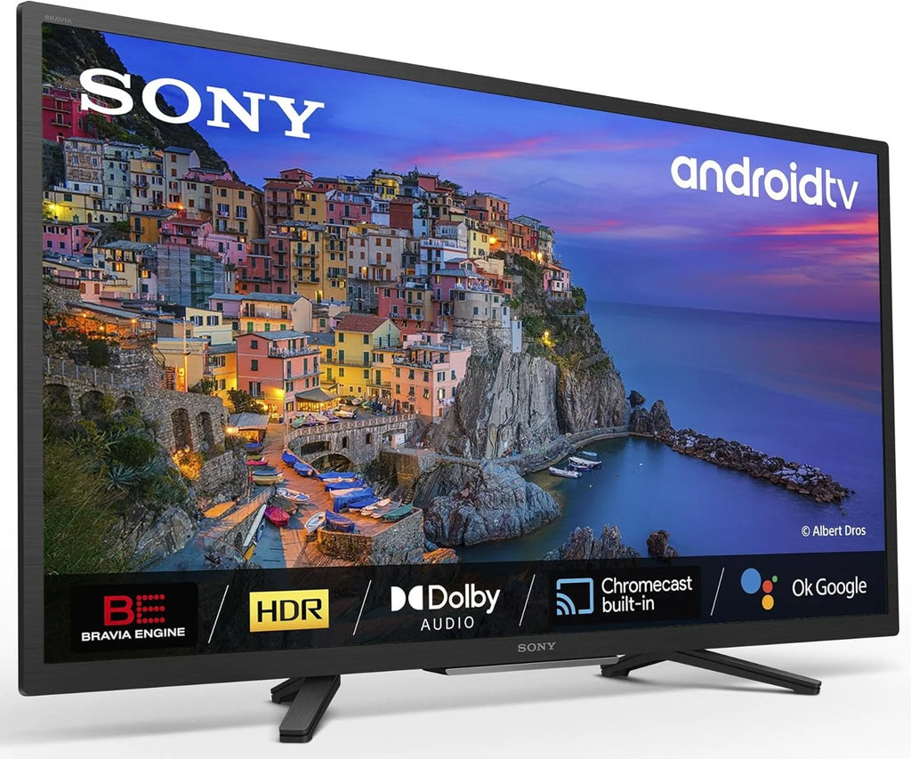 BRAVIA KD32W804 – Smart TV 32 cale HD Ready (HDR – Wysoki zakres dynamiki, Android TV) Czarny, Model 2022