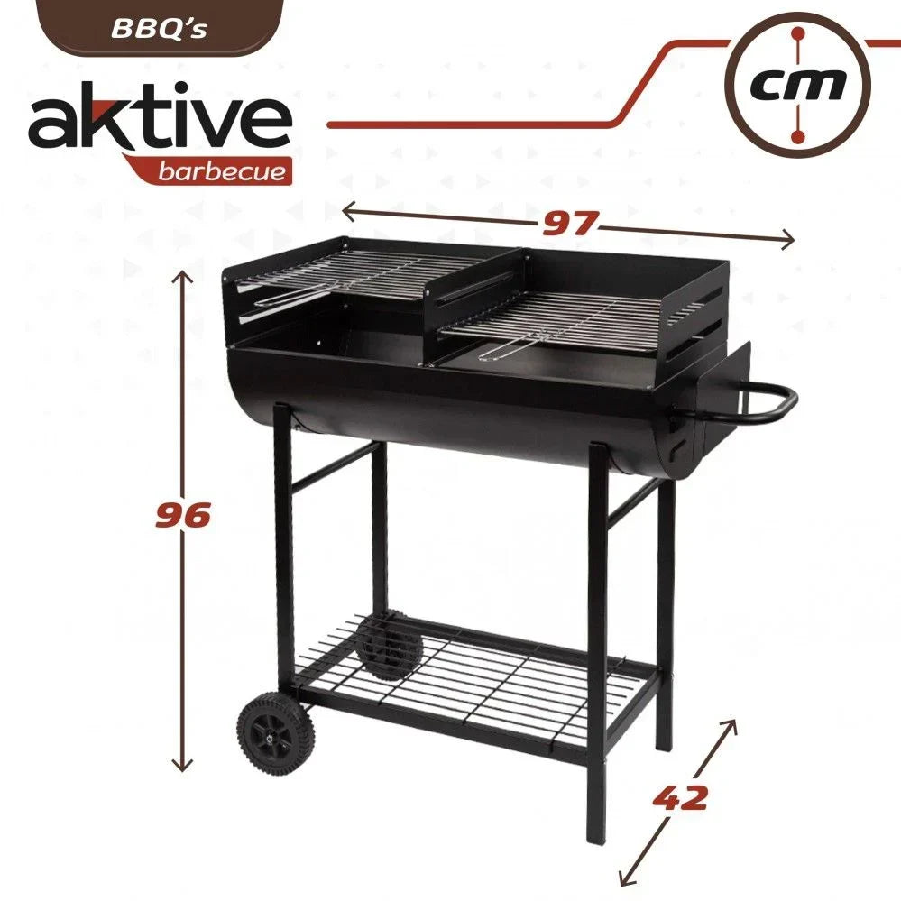 Grill Węglowy Aktive Z Podwójnym Rusztem