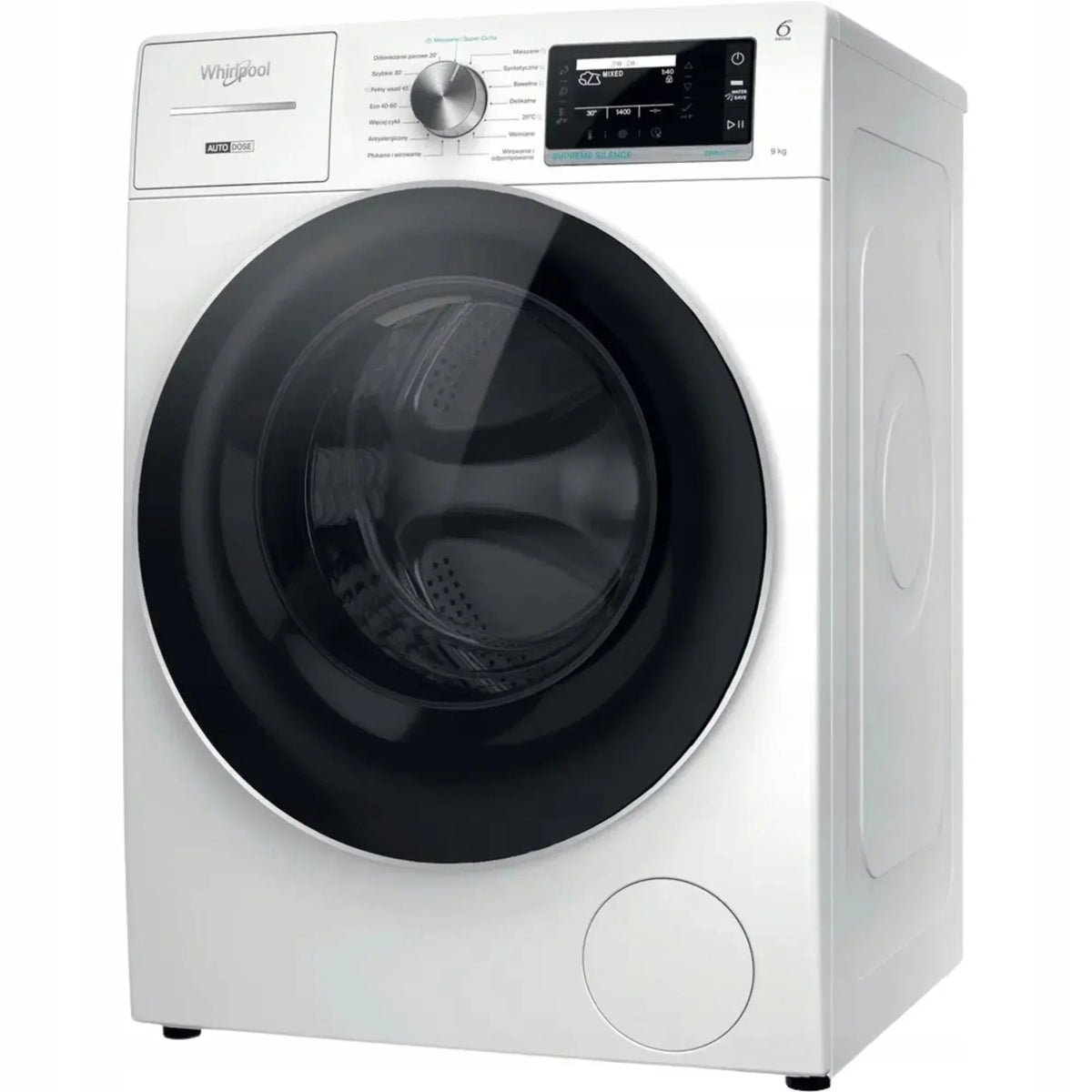 Whirlpool W8 99AD Silence PL washing machine 9kg 6th Sense AutoDose 60cm