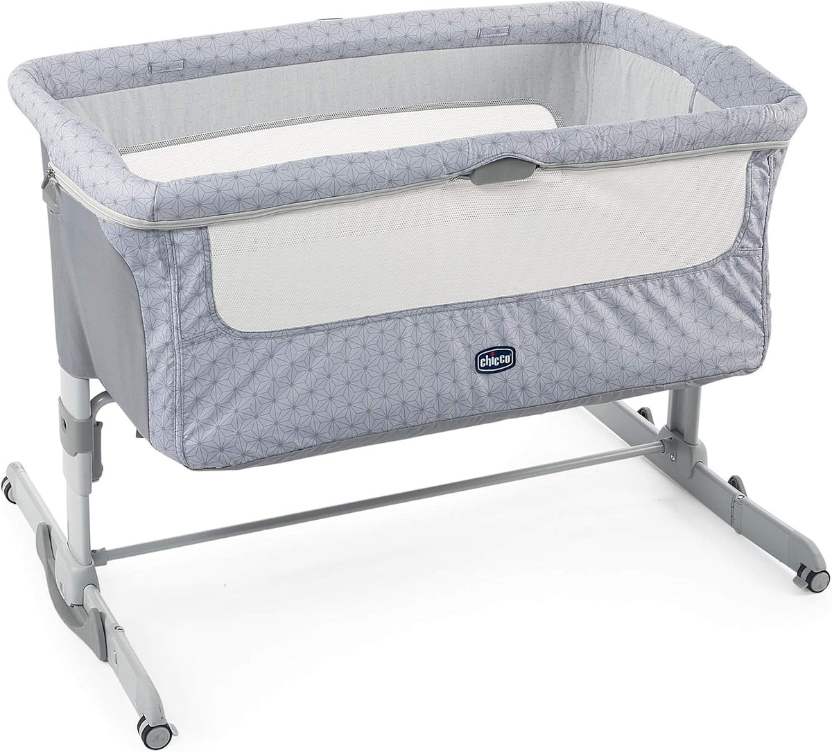 Chicco Next2Me Dream Dostawka Dziecięca - Do Wspólnego Spania z Dzieckiem, Materac, Funkcja Bujania, Otwierany Bok, Regulacja Wysokości, Okienka z Siateczki, Kółka i Torba Podróżna, 0-6 miesięcy, 9 kg