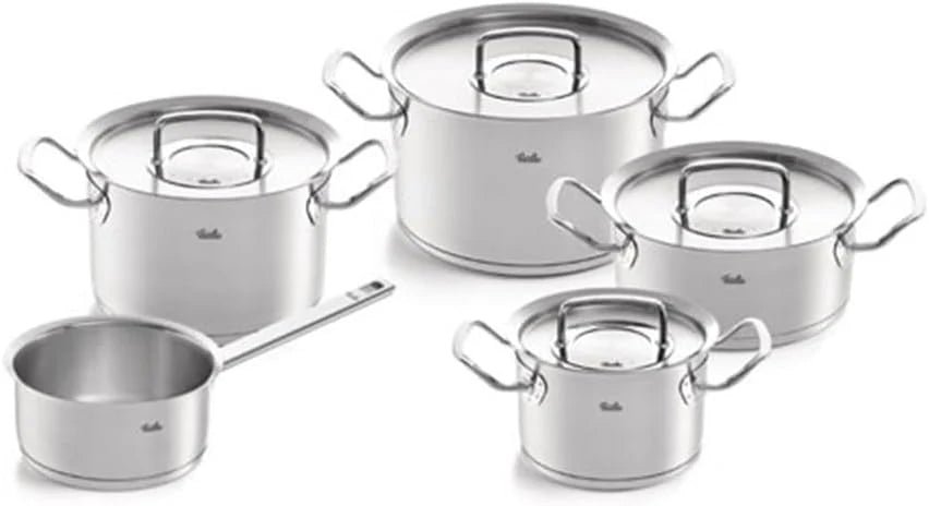 Fissler Original-Profi Zestaw Garnków z Rondlem, Stal 18/10, Srebrny, 5 sztuk