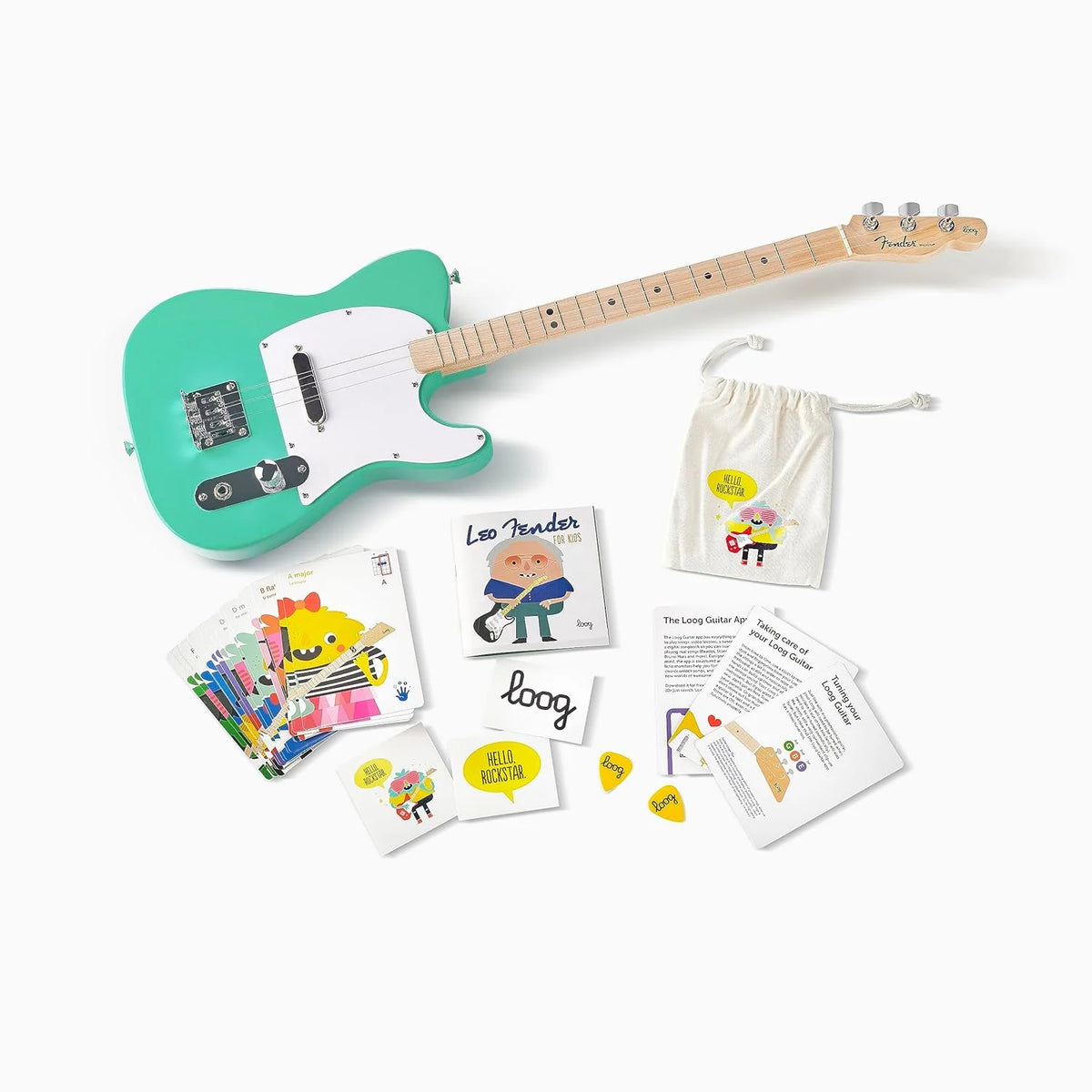 Fender x Loog Telecaster - 3-strunowa gitara dziecięca